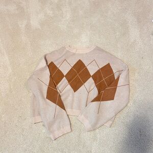 Cropped Oversized Sweater